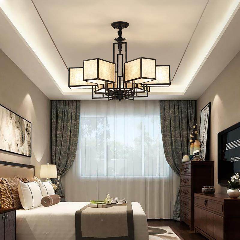 新大中式吊灯创意简约现代大气家用客厅餐中3061厅卧室书房仿古国,家装灯饰光源,智能吊灯,淘宝优惠券,粉丝福利购,淘宝优惠卷