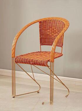 A2C藤椅办公椅家用电钢筋弹性透气藤编子加手固工无品牌/编织椅加