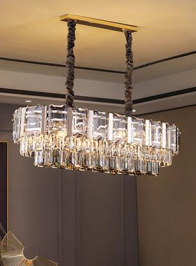 轻奢水晶灯厅吊后现代奢华2客0灯55225新款年欧式别墅餐厅灯