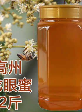 广东高州本地龙眼蜜新蜂蜜龙眼花蜜蜂野外摇蜜蜂糖土蜂蜜瓶装