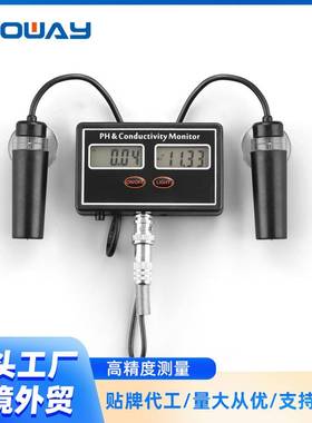 在线水质PH测量PHEC酸度计双探头在线检测养殖酸碱度测试数显精准