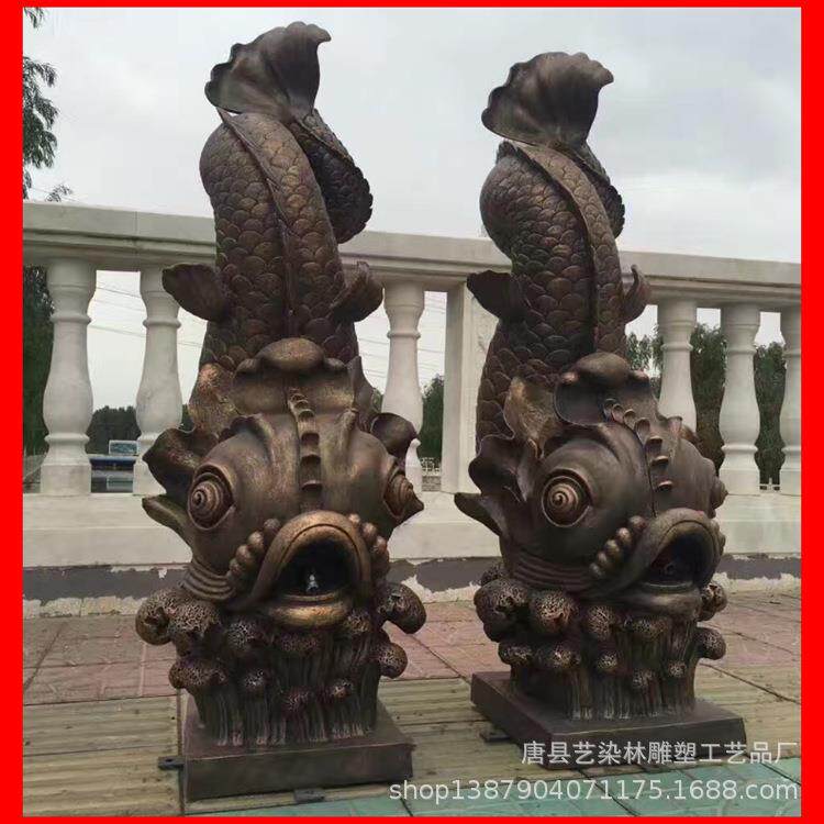 艺染林供应铸铜动物园林景观落地装饰喷泉雕塑金属工艺品