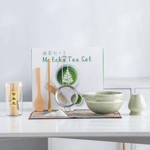 陶瓷抹茶绿抹茶碗抹茶茶具套装茶筅百本立宋代点茶抹茶工具套装