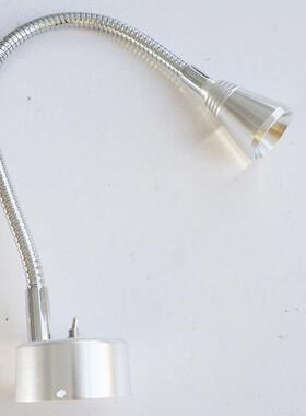 1*3W220V床头室内鹅颈软管LED床头壁灯阅床头灯开关在底座