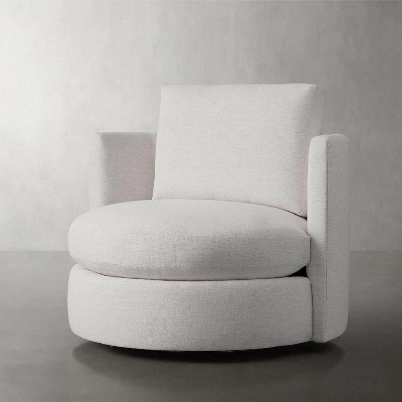 意式轻奢棉麻圆形休闲椅北欧简约轻奢布艺旋转沙发椅阳台卧室单椅,节庆用品/礼品,新娘配件,淘宝优惠券,粉丝福利购,淘宝优惠卷