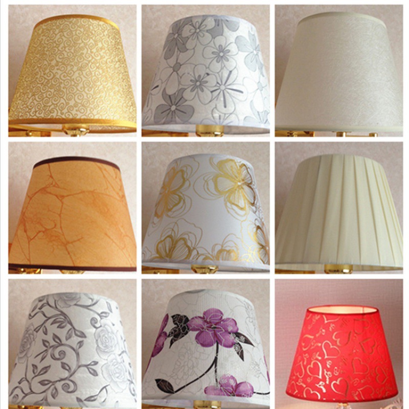 台灯灯罩灯具配件壁灯卧室床头落地E27螺口仿羊皮厂家独立站