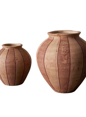 邸高家居民宿设计样板间玄关条纹花器插花蜡烛装饰画托盘组合摆件