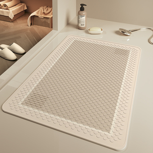 2024新款 PVC耐脏浴室防摔脚踏垫洗手间门口防滑地垫家用厕所地垫