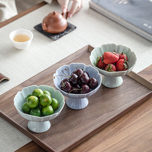 陶瓷糖果盘水果零食摆放盘客厅家用干果点心盘茶点盘精致小托盘子