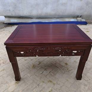 仙八仙桌四桌方UDJ桌长方桌餐宫椅实木老榆木中式仿古八桌组合皇