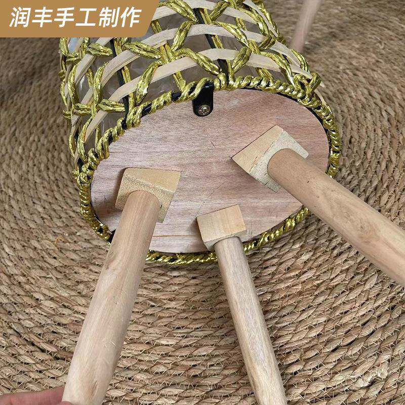 花篮藤编创意阳织台花架落式木卧质高编花盆架绿地05植室客厅花架