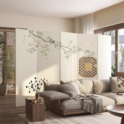 中式实木屏公风隔断客厅玄门关卧室折叠移HBG新动遮挡进办室餐厅