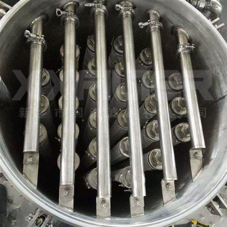 烛式反洗过冲滤器不锈钢烧结网滤芯滤精密过化工行021业器过滤器