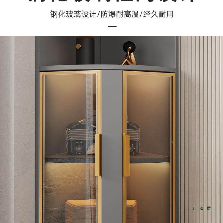柜转角柜三角柜F5M67975子墙角角置物柜靠拐墙三角柜收纳柜厅角客