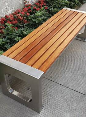 实木长椅休息区30764长院条防小区户外庭广场凳长凳腐木公园椅