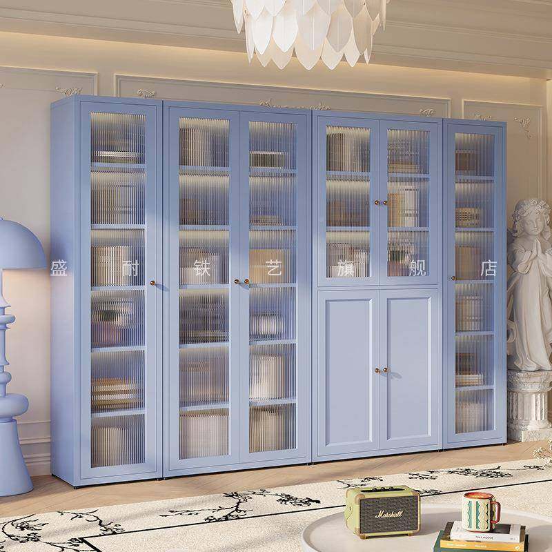 钢制落地玻璃物门书柜轻奢置物柜书架用RFQ法式约客简厅储柜家展,饰品/流行首饰/时尚饰品新,其他DIY饰品配件,淘宝优惠券,粉丝福利购,淘宝优惠卷