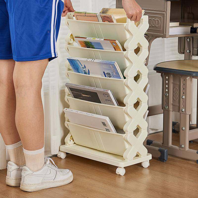 多功能旁收777纳书置物桌架可移动带轮学生教室边卧室床头桌多层,收纳整理,书桌收纳置物架,淘宝优惠券,粉丝福利购,淘宝优惠卷