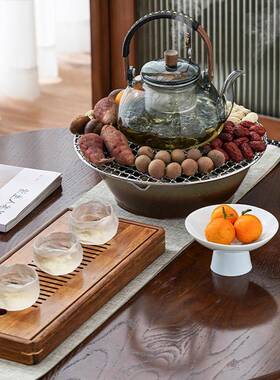 弘一围炉煮茶套HY-823红薯茶烤日式电陶炉室内茶具家用煮一茶器煮