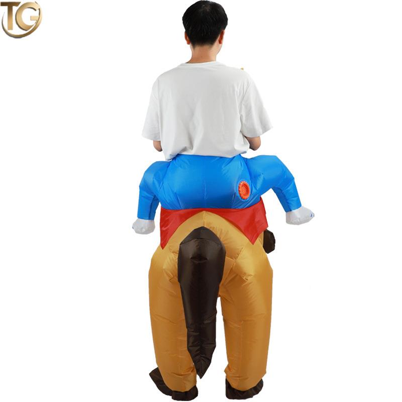CQ10218跨节境亚品马逊热销爵士马充气服万圣装扮道具偶派对用卡