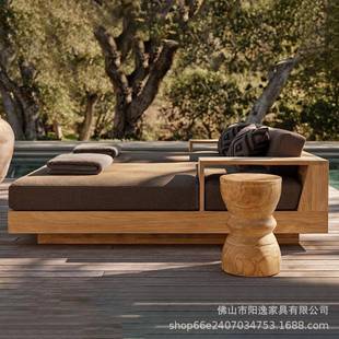 户家外花园沙发高品质具酒店露台墅别沙庭院407柚木防水防晒发组
