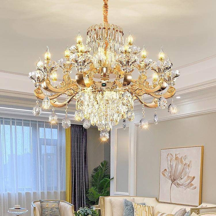 法大吊灯723式式楼别墅挑欧空客厅灯式复古奢华酒复店大厅轻奢水