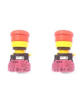 和泉E急按钮开关WWK菇蘑头紧急停止开关IDECXW1-BV402MRH-EM停O