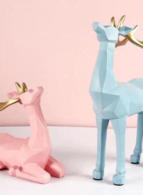 轻奢高档创7222意鹿摆客玄关电视厅柜酒柜网红代简约件家现居软装