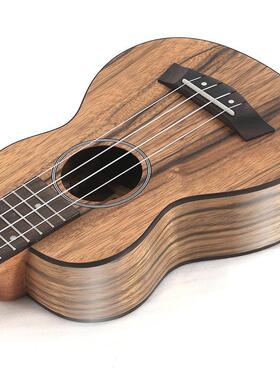 2寸胡吉桃木尤克里里ukulele乌克丽丽小吉他四弦琴1小他CS-HT100