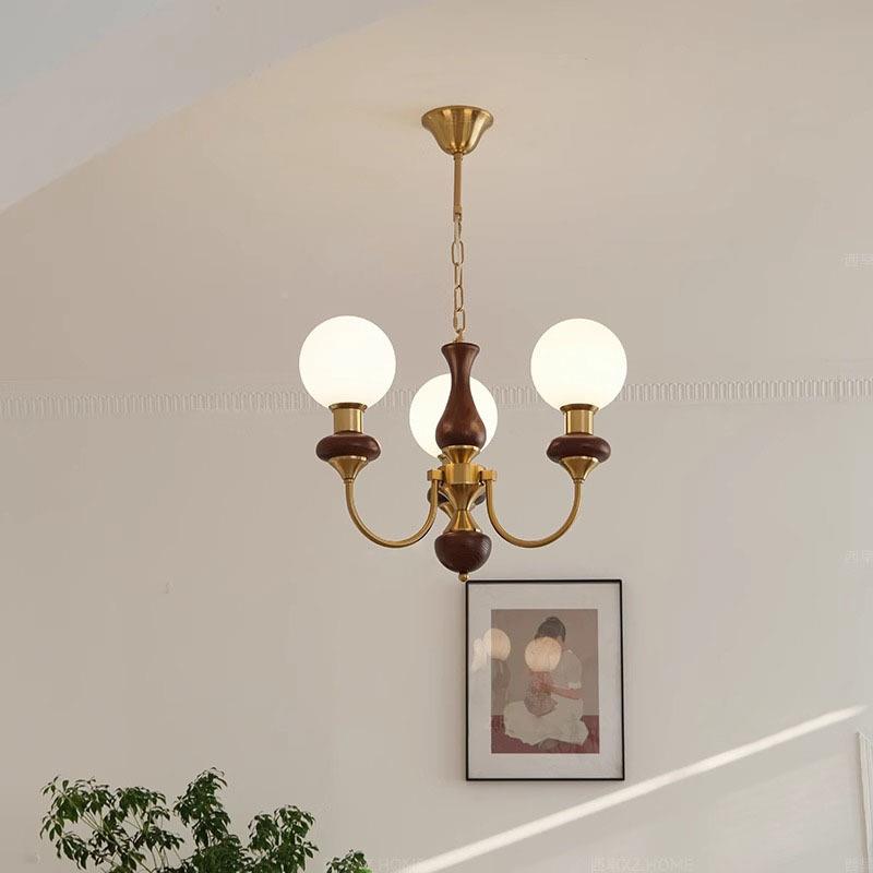 法式室古中古吊灯卧客厅主灯新395中式美式书复山房餐厅全铜中灯