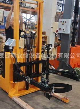 60k5g步行全电动油桶41301转车电油动升高倒料翻翻转倾倒电子称重
