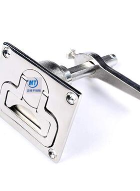 房车游艇船地板锁五长方形地板扣QQU游艇配件用金长柄柄地板锁