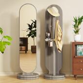 全身DDK落地镜家用女生卧室可旋移动衣试衣镜子镜带挂一体穿转衣