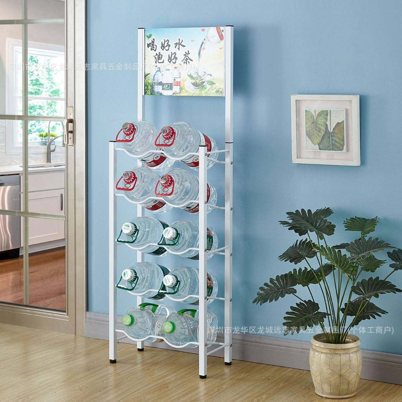 示超时水桶收展、加粗4-6L小桶水桶纳架桶装水倒置00架子、纯净水,收纳整理,书桌收纳置物架,淘宝优惠券,粉丝福利购,淘宝优惠卷