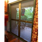 深圳定制金刚网平移纱网门铝合金不锈刚防蚊网阳台落地纱窗通风