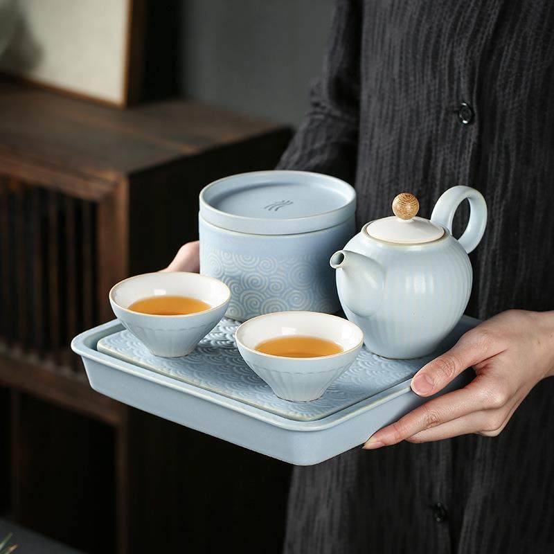 酒店民宿茶具小套便携一壶二杯日式简约家用纯色五行茶具茶壶套装,畜牧/养殖物资,畜牧/养殖器械,淘宝优惠券,粉丝福利购,淘宝优惠卷