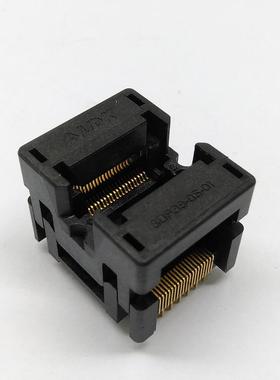 SSOP38芯片测试座ots38-0.5-02弹跳镀金双触点IC老化座