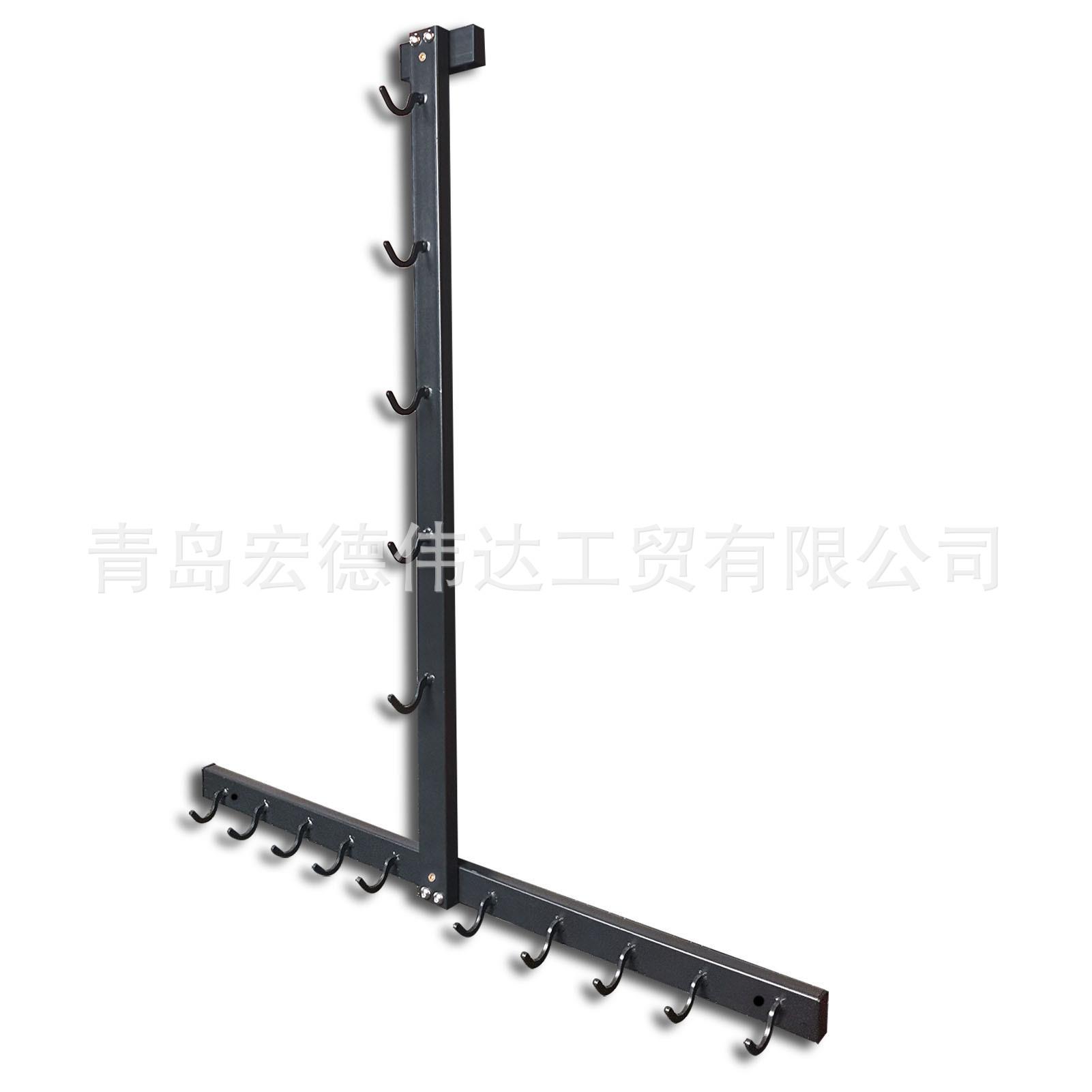 可拆卸墙壁式健身器材配件放置架整理节省空间健身房阻力带存放架
