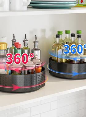 KE3C旋转调料置物架厨房台面多功能调味料托盘用品家用大全收