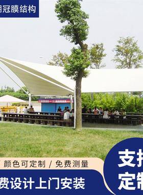 膜结构景观棚户外景区公园游乐场休闲区顶棚张拉膜遮阳棚生产安装