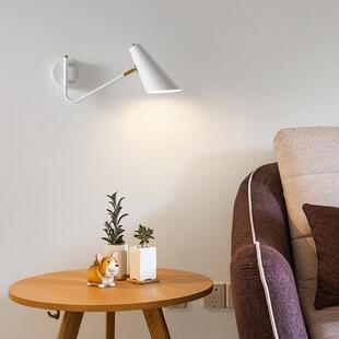 全光谱LED实木壁灯北欧原木楼梯过道床头卧室灯卫生间化妆镜前灯