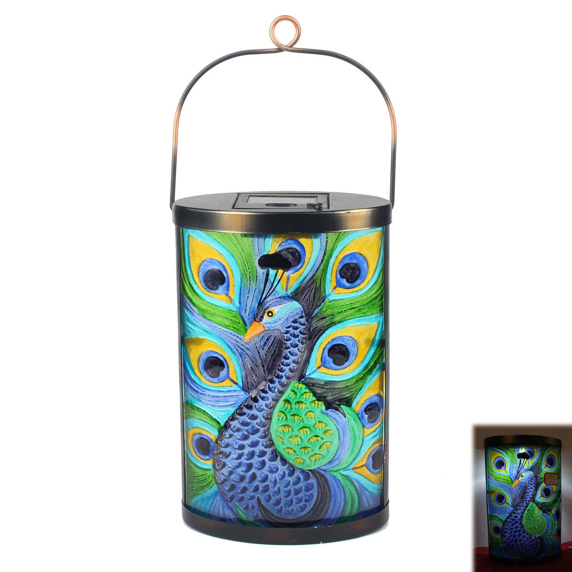 椭圆孔雀玻璃铁艺风灯花园风灯小夜灯,机械设备,其他机械设备,淘宝优惠券,粉丝福利购,淘宝优惠卷