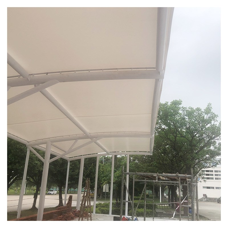 惠州机场大型车棚膜结构火车站汽车遮阳篷工程停车场出入口膜结构