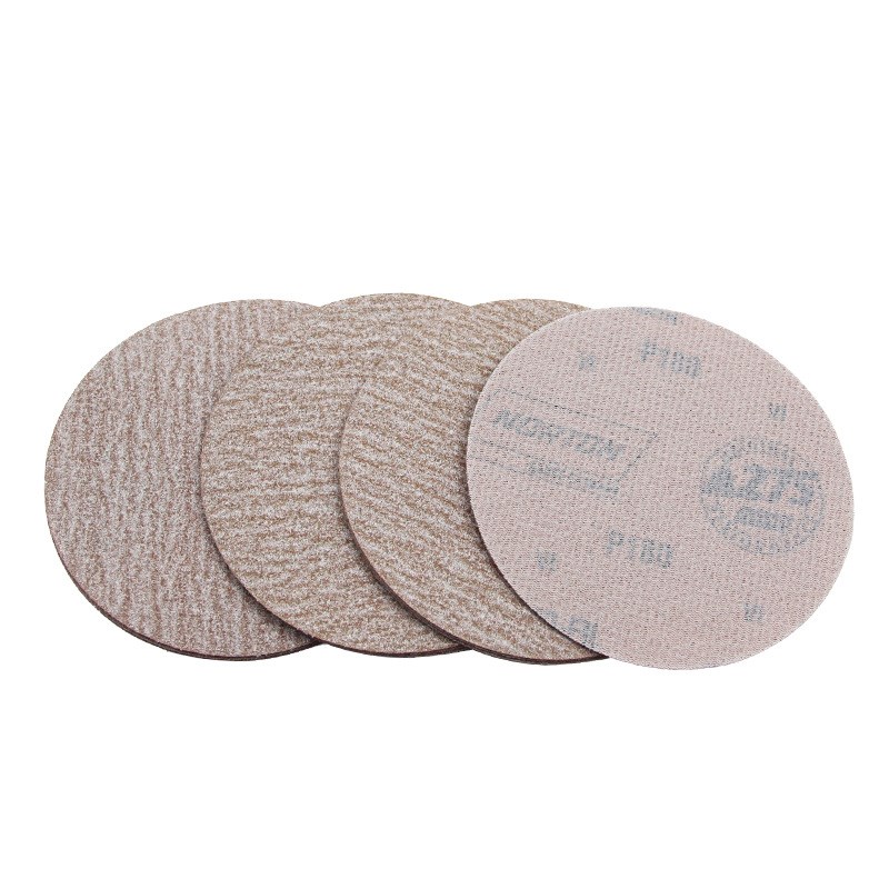 诺顿A275植绒砂纸片 干磨砂纸木工金属打磨 5寸抛光圆盘背绒砂纸