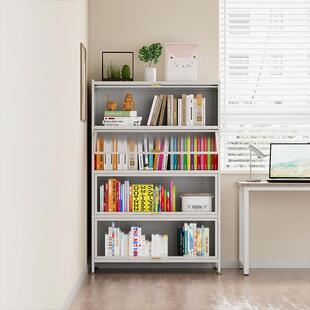 家用书柜带门防尘储物柜矮儿童层落KST地铁艺厅书架客多收柜纳置