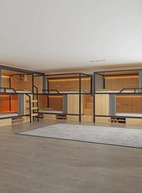 学生员工新宿舍床双层床F97697JS上下床成人高低床民上青旅下宿铺