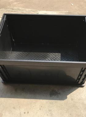 防静电塑料折叠转647*44转*280黑色加厚对折AUH式周箱厂箱家直周