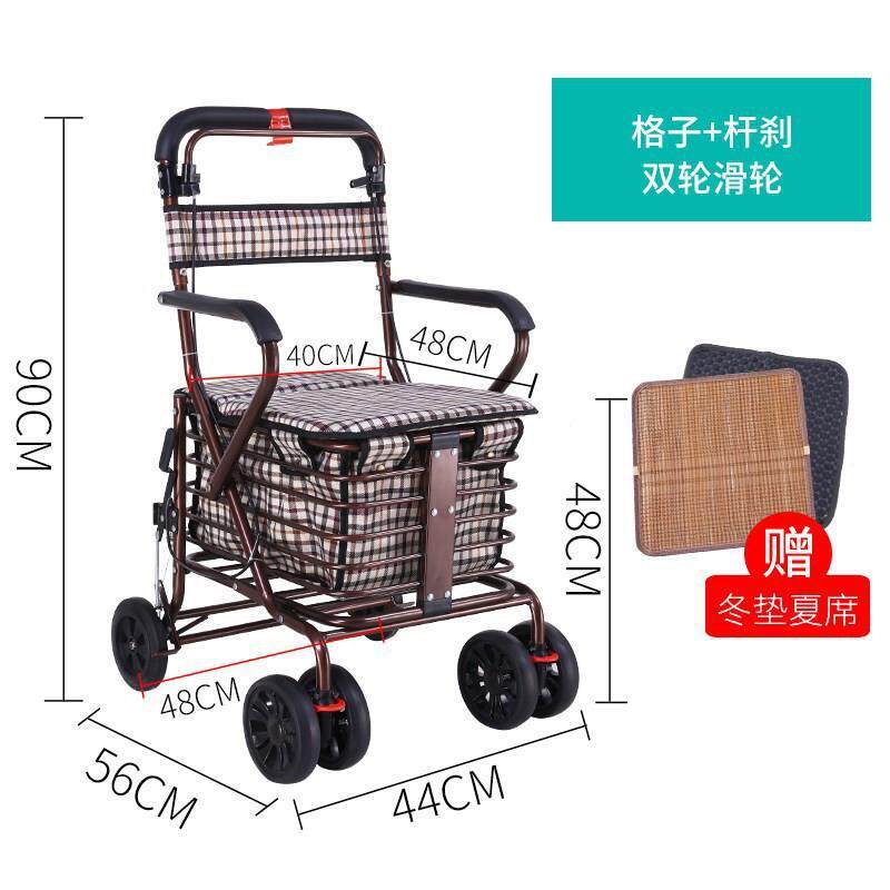旅游推车行老dfggf512人可坐折叠助力车椅子出便携式老年手推代车