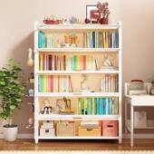 钢制柜带门防尘翻盖储物柜DYE一体靠家地用儿童书架多墙层书落收