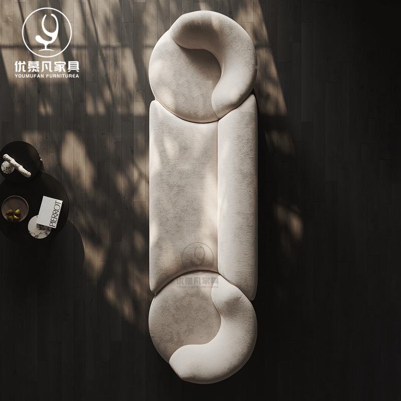意式奢旋沙转布乐园发创意客厅现轻代简约大户YMF-C62#型直排艺沙