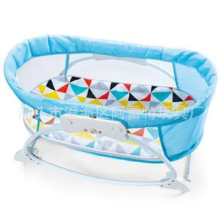 婴儿智电544动摇篮宝宝音乐震带动摇床安新生儿能蚊帐躺床抚椅摇